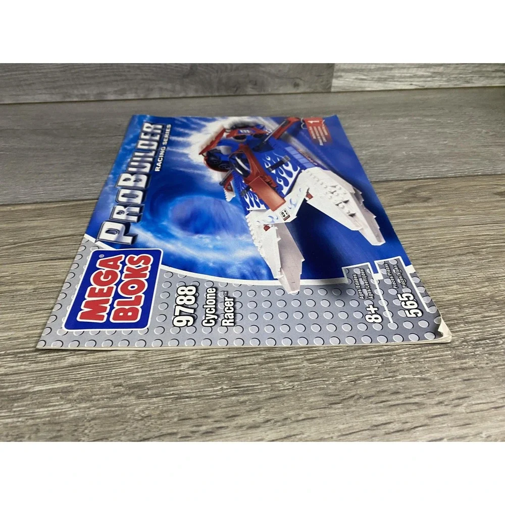 Vintage 2003 Mega Bloks ProBuilder 9788 Cyclone‎ Racer Instruction Manual Book 1
